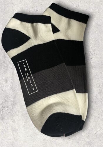 Primary image for Ike Behar Men's No Show Low Socks 10-13 High-Performance IkeTek Black White Gray