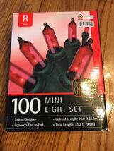 New Box/Set 100 Count PURPLE Mini Christmas String Lights Ships N 24h - $25.15