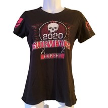 Grunt Style Top Womens Medium Black Short Sleeve Survivor NWOT - $12.85