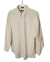 Izod Mens Silky Poplin Button Down Shirt Size  17.5 34/35 Xlarge - $4.99