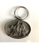 Vtg 1986 Charles Russell On The Warpath Pewter Siskiyou Buckle Co Keychain - $165.04 MXN