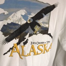 Vintage Alaska Eagle Crewneck Sweatshirt Size L Zoes Cruise Tours - £19.79 GBP