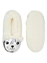 Fuzzy Babba Ladies Womens White Polar Bear Slipper Socks Shoe Size 7-9.5 - £14.93 GBP