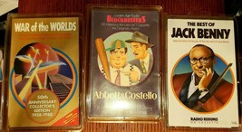 War Of The Worlds, Jack Benny, Abbott &amp; Costello Radio Show Classics! Cassettes - £26.80 GBP