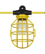 Sunlite 04223 Commercial-Grade Cage Light String, 50-Foot, 5 Medium Base... - £82.82 GBP