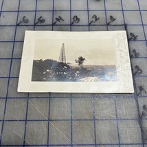 vintage rppc postcard Oil Derrick Burkburnett Texas 1919 - $156.64 MXN