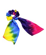 Rainbow Tie-Dye Ribbon Scrunchie - £7.93 GBP