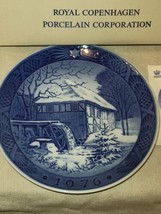 Vintage Royal Copenhagen Collectible Porcelain Plate 1976 Water Mill Boxed NOS - £11.19 GBP