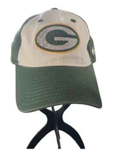 Primary image for Green Bay Packers Womens Hat Cap NFL Football Strapback Sequin Logo Green Khaki 