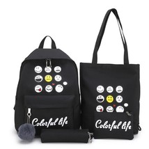 Not letter mochila canvas backpack travel rucksacks leisure backpacks for teenage girls thumb200