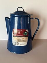 Ozark Trail 8 Cup Blue Speckled Coffee Percolator Camping Cook Out Barbecue - $32.96