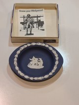 1970s Wedgewood Vintage Dark Blue Jasperware Small Plate. - £79.64 GBP