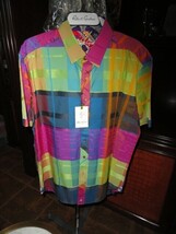 Robert Graham Style Darts Short Sleeve Shirt Size Large NWTS image 12