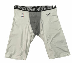 Nike Pro Cool NBA Shorts Men&#39;s Basketball Sz 4XL-Tall Compression White 880802 - £31.25 GBP