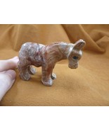 ((y-bur-400) red gray Burro donkey carving stone gemstone SOAPSTONE PERU... - £16.54 GBP