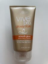 L'OREAL Vive Pro Glossy Style Smooth Gloss Anti-Frizz Cream NEW - $24.99