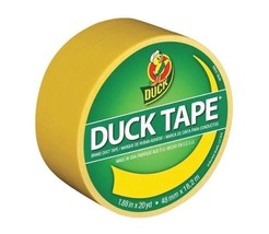 Duck Tape Solid Color Duct Tape, Yellow, 1.88&quot; x 20 Yards - £7.82 GBP