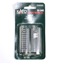 NIB Kato Unitrack 20-040 N Gauge 62mm 2-7/16&quot; Straight Train Track - £8.97 GBP