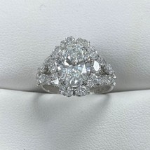 Igi 2.23 KT D-VS2 Laboratrio Cresciuta Ovale Diamante Fidanzamento Ring 14k Oro - £2,551.86 GBP