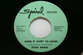 Ethel Ennis Does It Hurt To Love / Clown Town 45 Spiral 1235 Jazz Vocals - £7.78 GBP