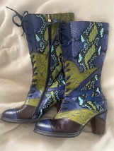 EUC L&#39;Artiste by Spring Step Lace Up Boot with Side Zip Size 6.5 (37) - $97.02
