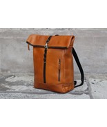 KALATING Personalized Handmade Real Leather Mens Backpack Laptop Bag 15.... - $298.16 CAD