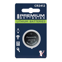 Premium Batteries Panasonic CR2412 3V Child Safe Lithium Coin Cell (1 Co... - $16.99