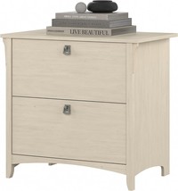 Antique White Bush Furniture Salinas Lateral File Cabinet - £177.68 GBP