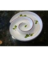 Vintage Shonfeld&#39;s USA Spiral Olive Leaf Design Appetizer Serving Dish W... - $415.48 MXN