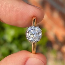 1.20 Karat Ij / SI1 Natürlich Zertifiziert Rund Solitaire Diamant Damen Ring 18 - £6,842.21 GBP