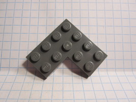 Lego Part 2639: Dark Bluish Gray- 4x4 Corner Plate - $0.10