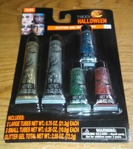 Halloween Glitter Gel Makeup Kit 5 piece 2.55 oz Tubes Make-Up Costume P... - $2.73 CAD
