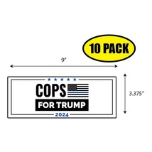 10 PACK 3.37&quot;x 9&quot; TRUMP 2024 Sticker Decal Gift MAGA Trump BS0078 - £10.64 GBP