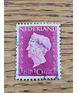 Netherlands Stamp Queen Wilhelmina 10c Used Violet - $2.72 CAD
