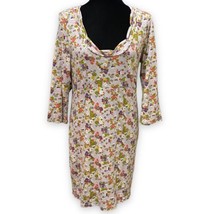 Boden Grey Ditsy Floral Weekend Casual Shift Boho Cottagecore Dress Size 6 - $27.99