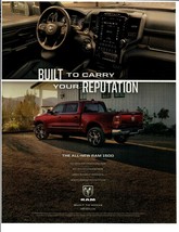 2015 Dodge Ram Original Print Ad Built To Carry Your Reputation Red Pick... - $9.70