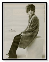 J. Mendel Luxury Fashion Bergdorf Goodman Vintage 2001 Print Magazine Ad - $180.80 MXN