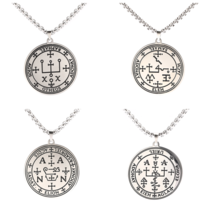 Archangel Sigil Necklaces | Angel Magick Talisman Enochian Amulet | Stainless St - £13.91 GBP