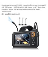 Endoscope Camera with Light - Inspection Borescope Camera with 4.3&quot; IPS ... - $729.90 MXN