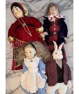 4 Faith Wick Dakin Alice In Wonderland Dolls Mad Hatter Queen Of Hearts ... - $174.95