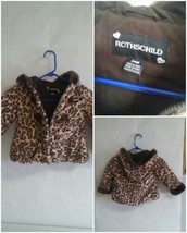 Girls 24 Months Rothschild Animal Print Hooded Coat Zip Front  - £13.58 GBP