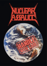 NUCLEAR ASSAULT Handle with Care FLAG CLOTH POSTER BANNER Thrash Metal - £16.02 GBP