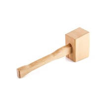Wooden Mallet, 9.5&quot; Manual Ice Hammer Mallet Beech Solid Carpenter Wood ... - $17.99