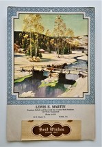 1950 antique LEWIS E. MARTIN furniture CALENDAR york pa advertising BRID... - £53.30 GBP