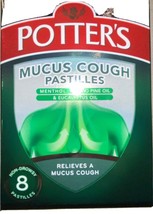potters mucus cough Pastilles mentol pumilio pine oil and eucalyptus oil... - $99.86 MXN