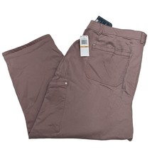 Democracy Jean Capri Womens 24 Lilac Purple Ab Technology High Rise Carg... - $27.28