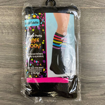 Electric Party Rainbow Knee Socks Adult Women&#39;s Halloween Costume Accessory - $7.71