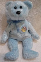 TY Beanie Baby - DECADE the Bear Light Blue Version Plush collectible toy - £12.01 GBP