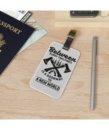 Stylish and Lightweight Luggage Tag with Business Card Insert and Leathe... - £17.00 GBP