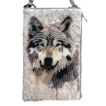 Timber Wolf 827 Beaded Club Bag Evening Clutch Purse w/ Shoulder Strap - $34.60